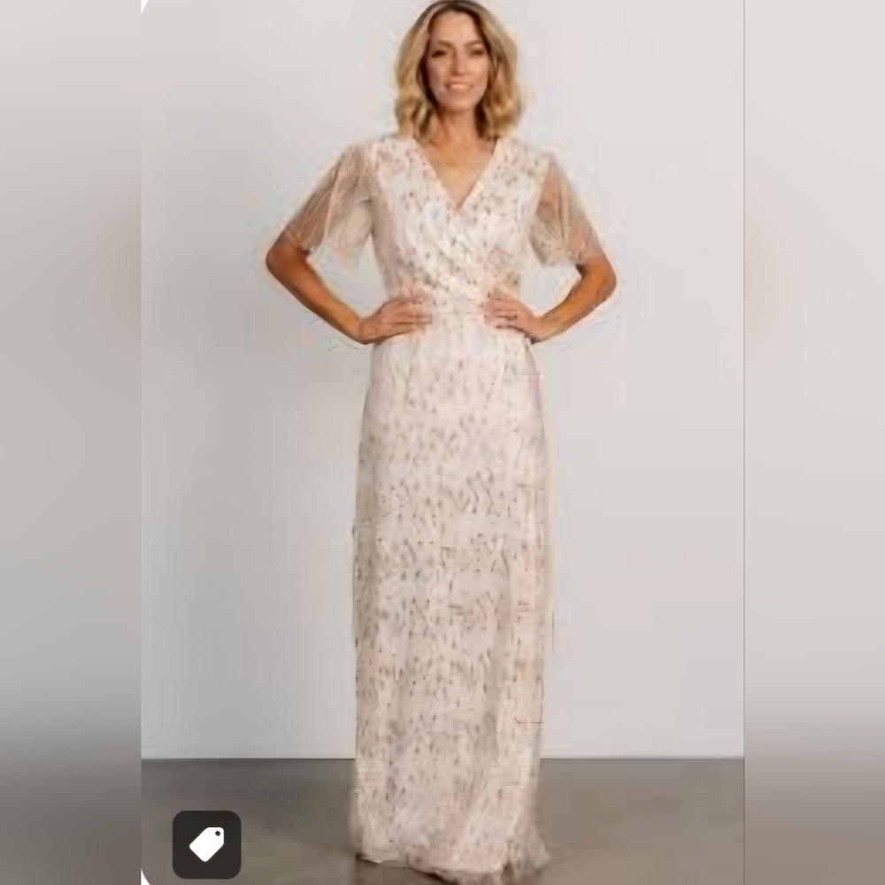 BALTIC BORN SEQUIN MAXI DRESS Size Small